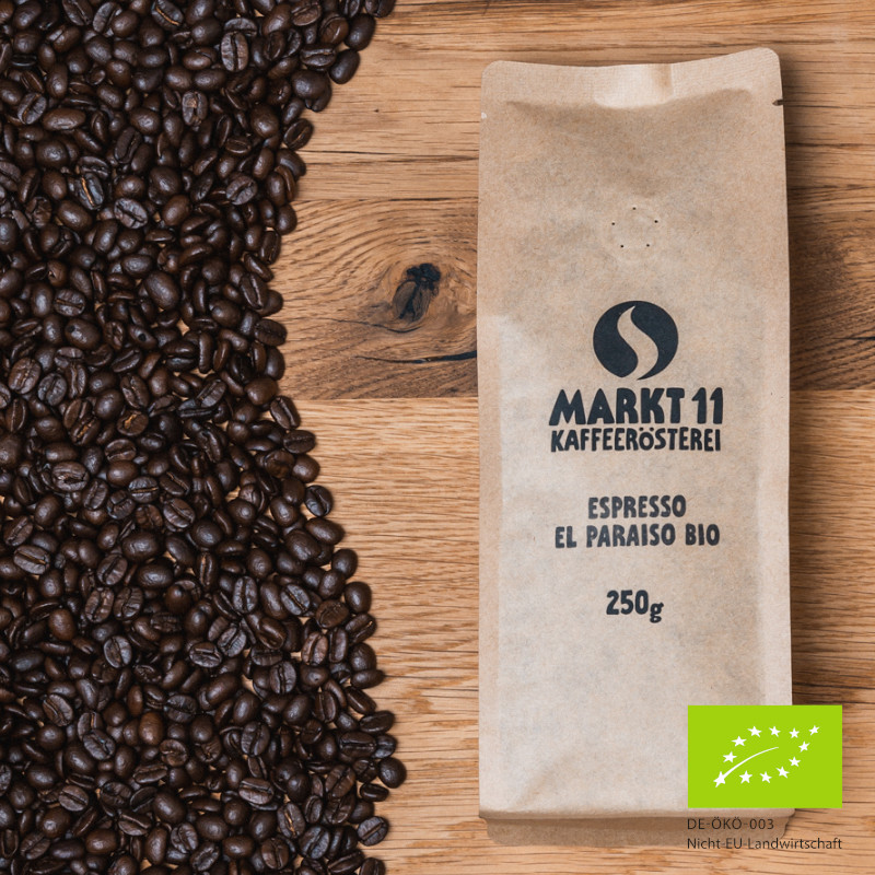 Markt 11 Bio-Espresso El Paraiso  |  Markt 11 Kaffeerösterei